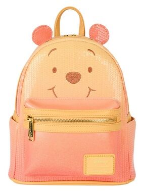NWT Loungefly Disney Winnie the Pooh Cosplay Sequin & Glitter Mini Backpack